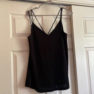 Black strappy top